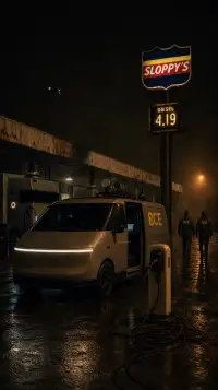 A white BCE van
