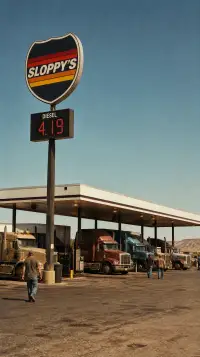 The SLOPPY'S sign on a sunny day